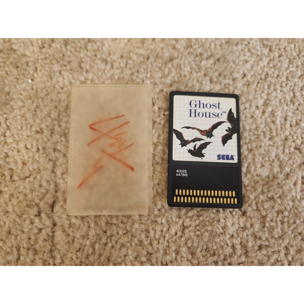 Ghost House Sega Card Sega Master System